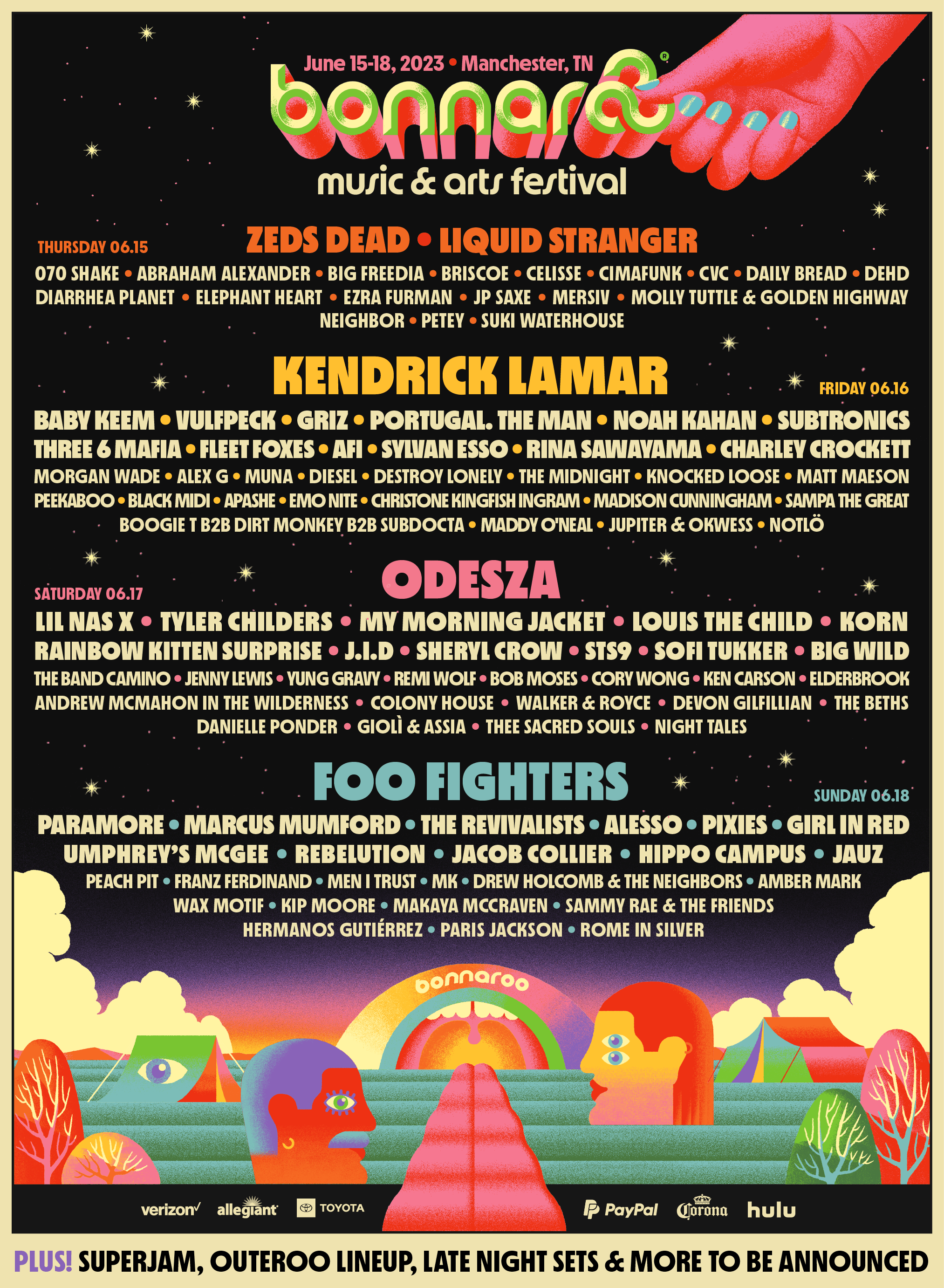 Bonnaroo Music & Arts Festival - Saturday at Odesza Concerts