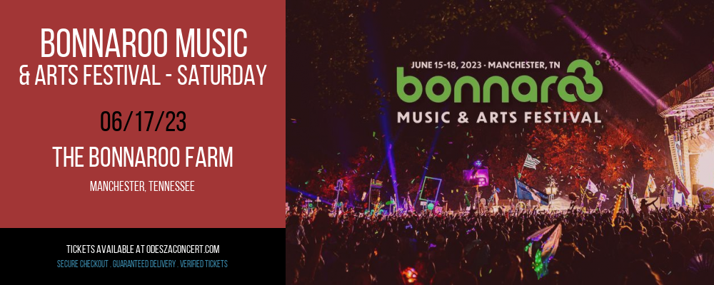 Bonnaroo Music & Arts Festival - Saturday at Odesza Concerts