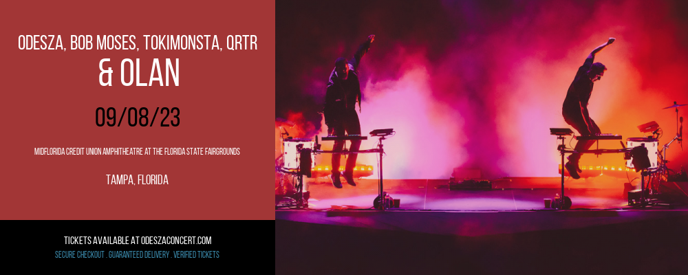 Odesza, Bob Moses, TOKiMONSTA, QRTR & Olan at Odesza Concerts